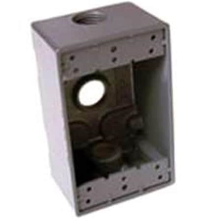 Bell Electrical Box, Outlet Box Type, 1 Gang, Aluminum 1896281